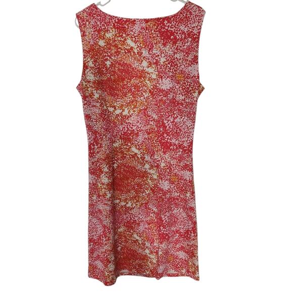 J.‎ McLaughlin Catalina Cloth Nylon Ruched Knee Length Dress XL Cottage Coastal - Picture 2 of 7